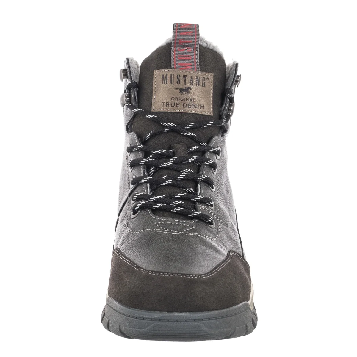 Stivaletto Uomo Mustang 4192-602 - Moda Invernale Con Inserti A Quadri, Cerniera E Fodera Calda - 2