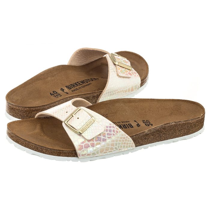 birkenstock madrid snake cream