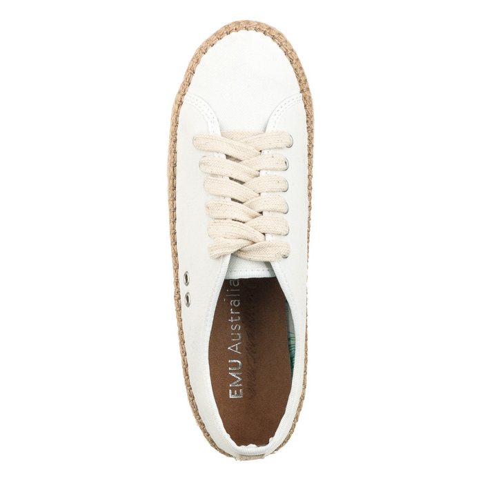 Emu Australia Agonis Espadrille Trainers Coconut White W11411 COCT