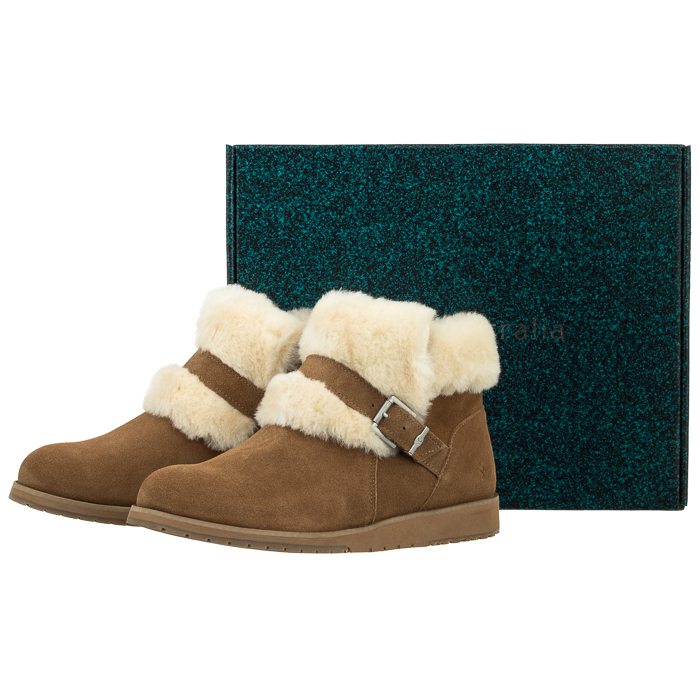 Botki EMU Australia Oxley Fur Cuff Chestnut W11698 w ButSklep.pl