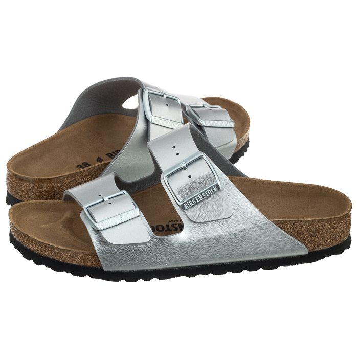 Klapki Birkenstock Arizona BS Silver 1012283 w ButSklep.pl