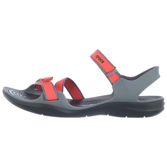 Sandały Crocs Swiftwater Webbing Sandal Coral/Grey 204804