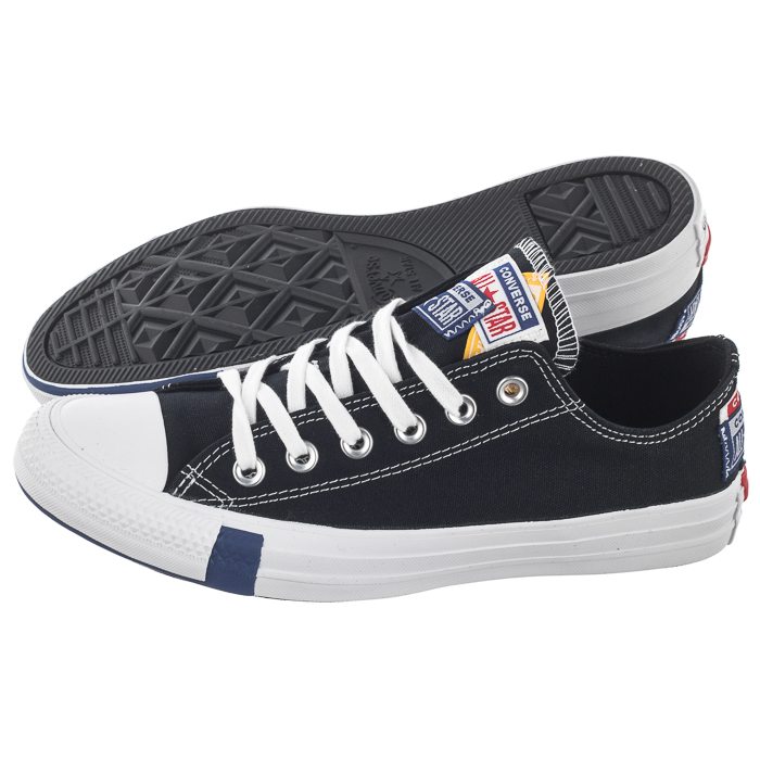 Converse Chuck Taylor All Star Low Top Black/Rush Blue/University Red