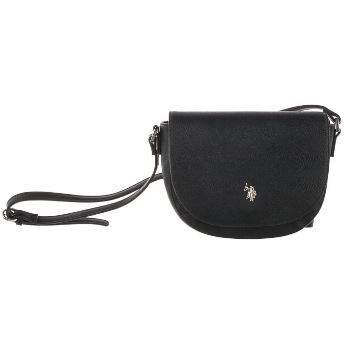 Torebka U.S. Polo Assn. Jones S Crossb.w/Flap Bag Pu Black