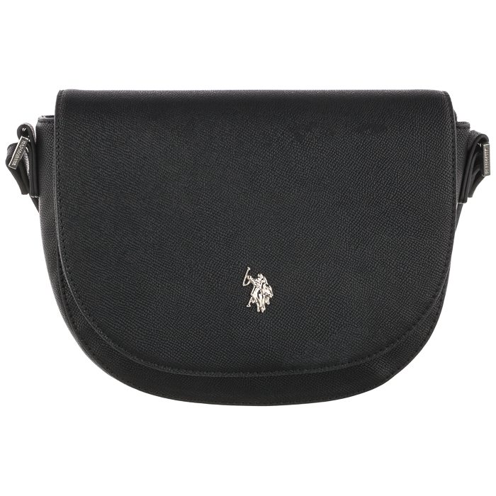 Torebka U.S. Polo Assn. Jones S Crossb.w/Flap Bag Pu Black