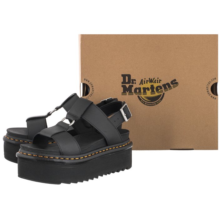 Sandały Dr. Martens Francis Black Hydro Leather 26525001 w ButSklep.pl