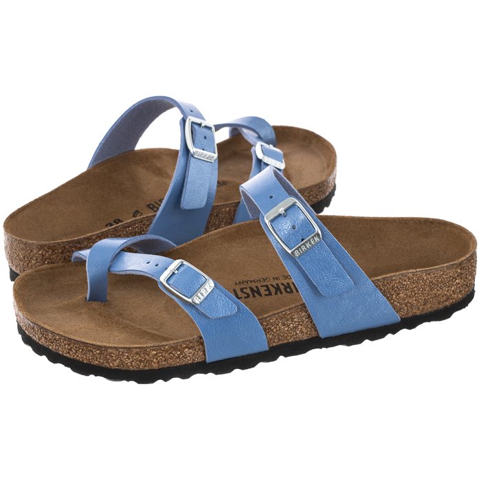 blue birkenstock mayari