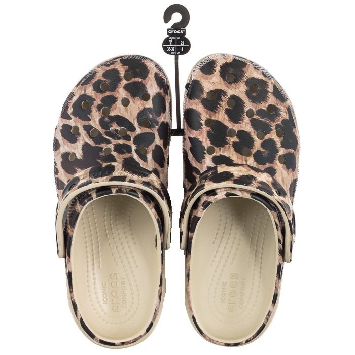 Klapki Crocs Classic Platform Animal Remix Clog W Bone/Leopard 2078442Y4 w ButSklep.pl