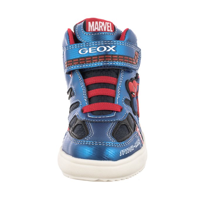 Geox J Grayjay C Kids' Sneakers - Navy/Royal Textile, Breathable Sole, For Ages 3+ - View #2