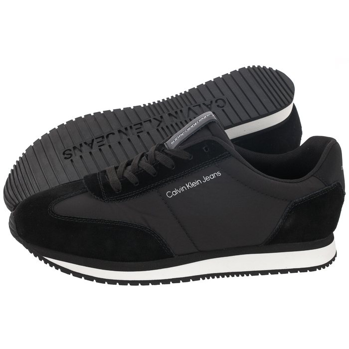 Sneakersy Calvin Klein Retro Runner Wingtip Mix Black YM0YM00620 BDS W sneakersy-calvin-klein-retro-runner-wingtip-mix-black-ym0ym00620-bds-w