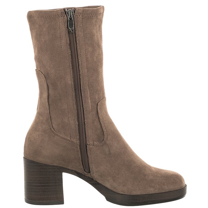 CAPRICE 9 9 25521 29, Stivali a metà Polpaccio Donna, Nappa Nera, 42 EU