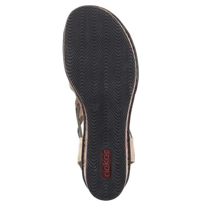 Sandały Rieker Zielone 68175-52 Green w ButSklep.pl