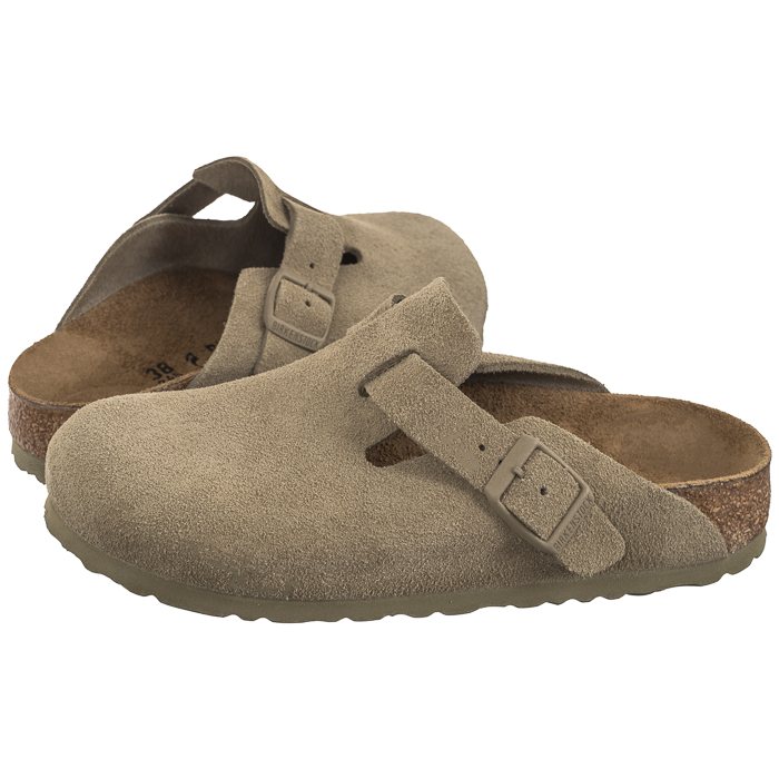 Klapki Birkenstock Boston BS Faded Khaki 1025844 w ButSklep.pl