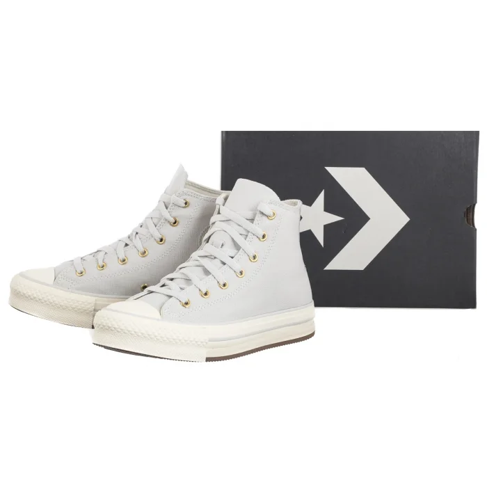 Trampki Converse CTAS Eva Lift Hi Barely Grey/Egret/Gold A10382C – zdjęcie 8