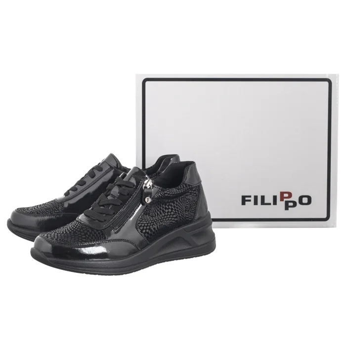 Sneakersy Filippo Czarne DP6352/25 BK – zdjęcie 8