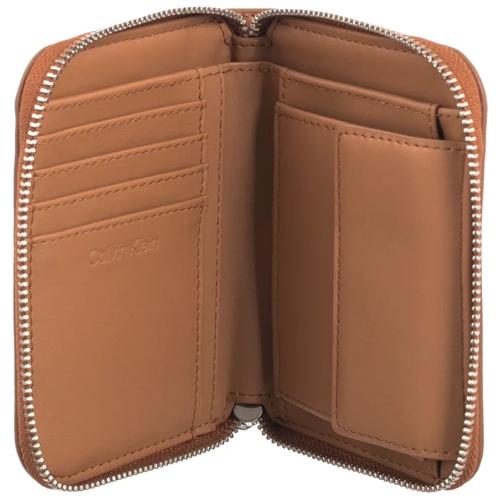 Portfel Calvin Klein Embossed Logo Zip MD Wallet Lion K60K612437 GDB – zdjęcie 5