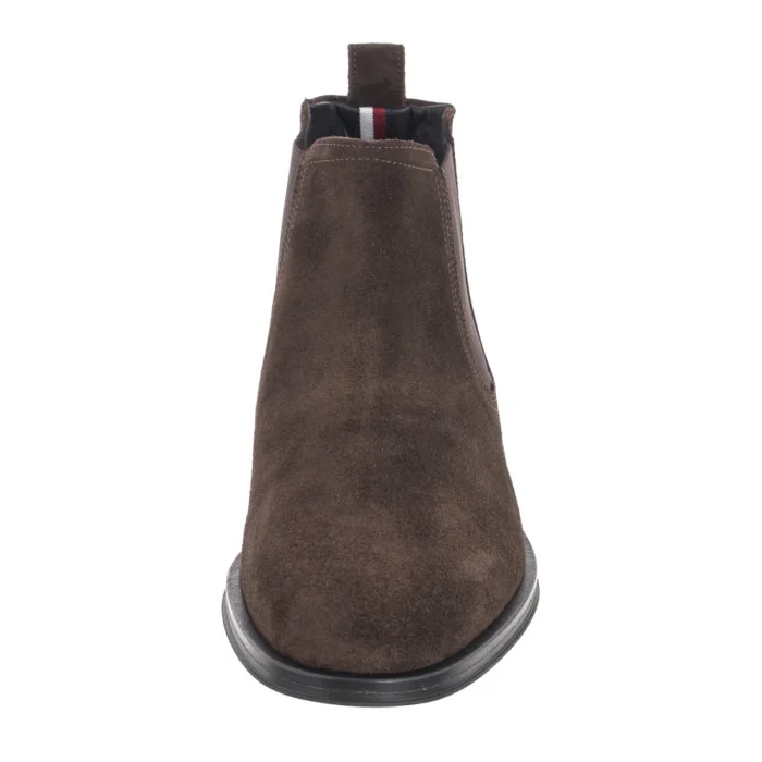 Sztyblety Tommy Hilfiger Core Rwb Hilfiger Suede Chelsea Dark Cofee FM0FM04757 GOP – zdjęcie 4