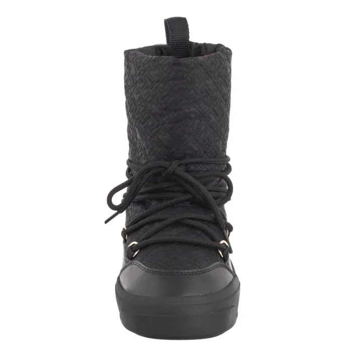 Śniegowce Tommy Hilfiger Lace-Up Monogram Snowboot Black FW0FW08430 BDS – zdjęcie 4