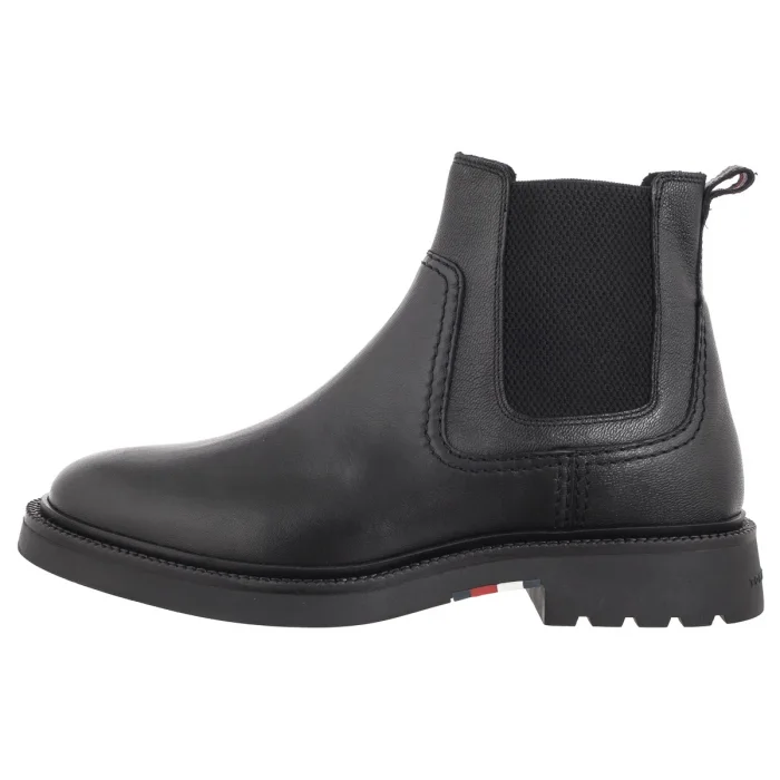 Sztyblety Tommy Hilfiger Hilfiger Comfort Lwt Lth Chelsea Black FM0FM05184 BDS – zdjęcie 2