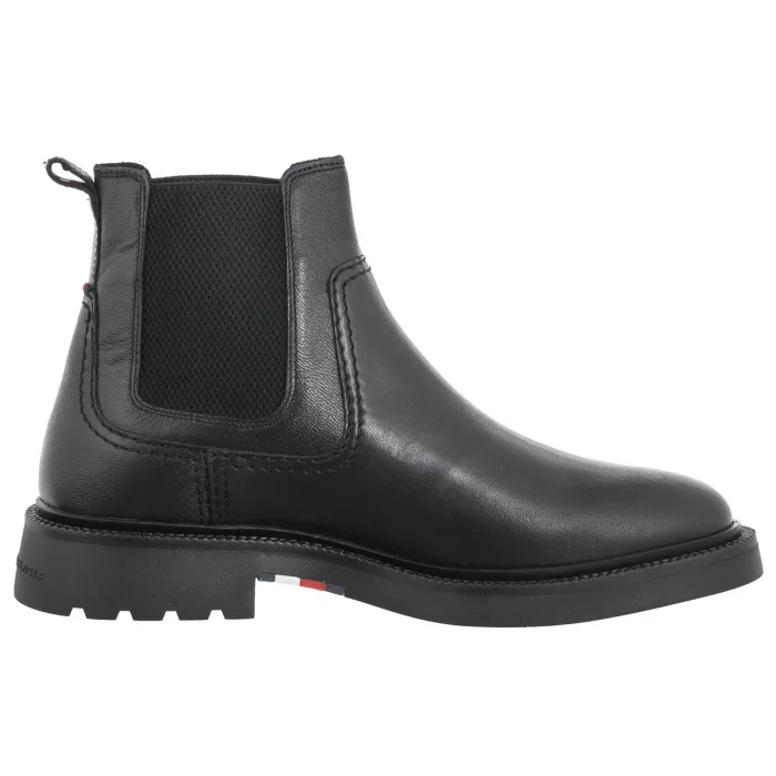 Sztyblety Tommy Hilfiger Hilfiger Comfort Lwt Lth Chelsea Black FM0FM05184 BDS – zdjęcie 3