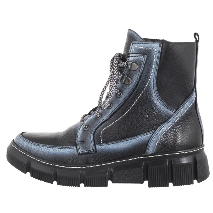 Botki Maciejka Czarne+Białe 06638-01/00-8  – zdjęcie 2