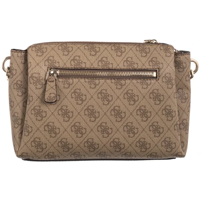 Torebka Listonoszka Guess Noelle Tri Compartment Xbody HWBG78 79120 Latte Logo/Brown – zdjęcie 2