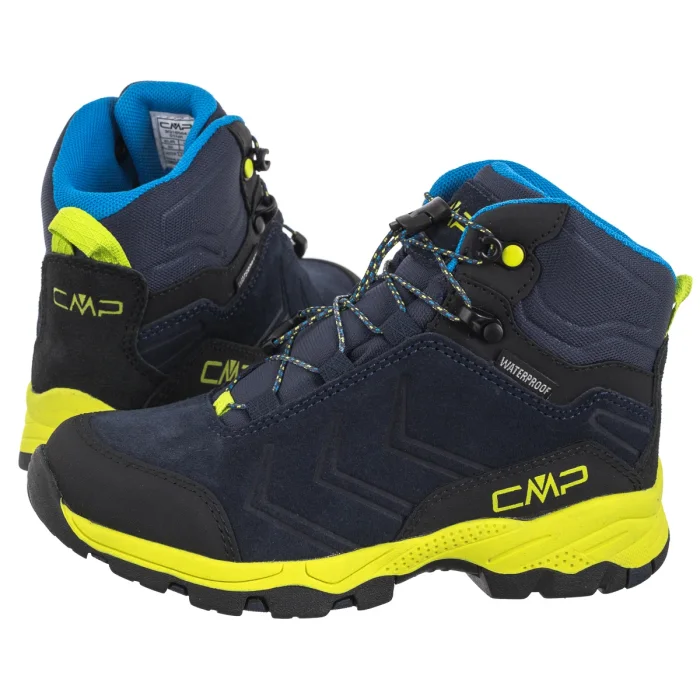 Buty Trekkingowe CMP Kids Milnick Mid Trekking Shoes Wp 3Q18584 01NR B.Blue Lime – zdjęcie 1