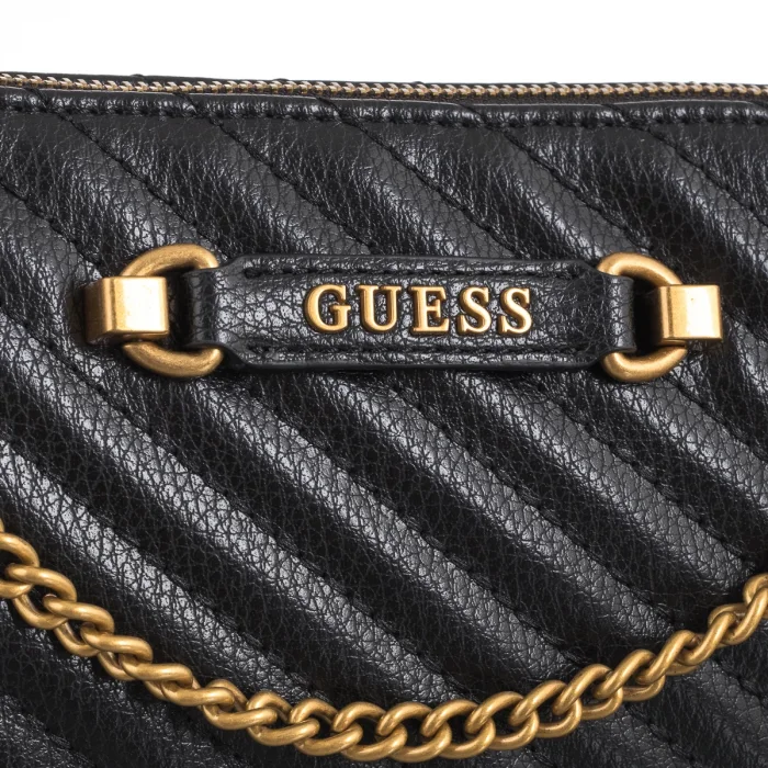 Torebka Guess Sela Mini Convertible Xbody Top Zip HWQB94 95720 Black – zdjęcie 4