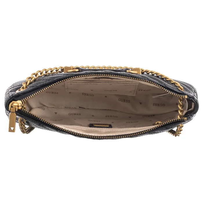 Torebka Guess Sela Mini Convertible Xbody Top Zip HWQB94 95720 Black – zdjęcie 7