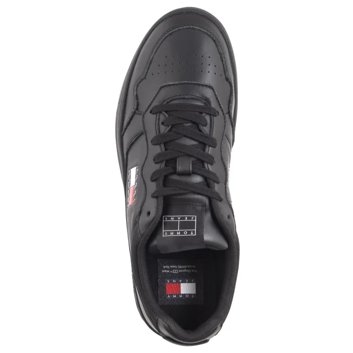 Sneakersy Tommy Hilfiger Tjm Cupsole Leather Ess Black EM0EM01443 BDS – zdjęcie 6