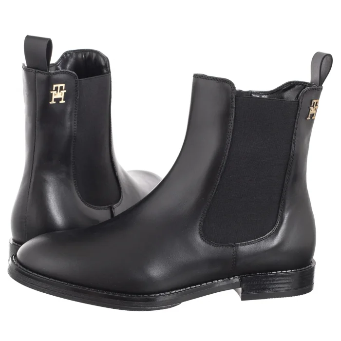 Sztyblety Tommy Hilfiger Chelsea Boot Black T4A5-33590-0092999 – zdjęcie 1
