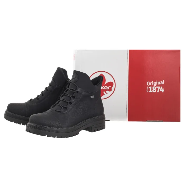 Botki Rieker Czarne Y3163-00 Black – zdjęcie 8