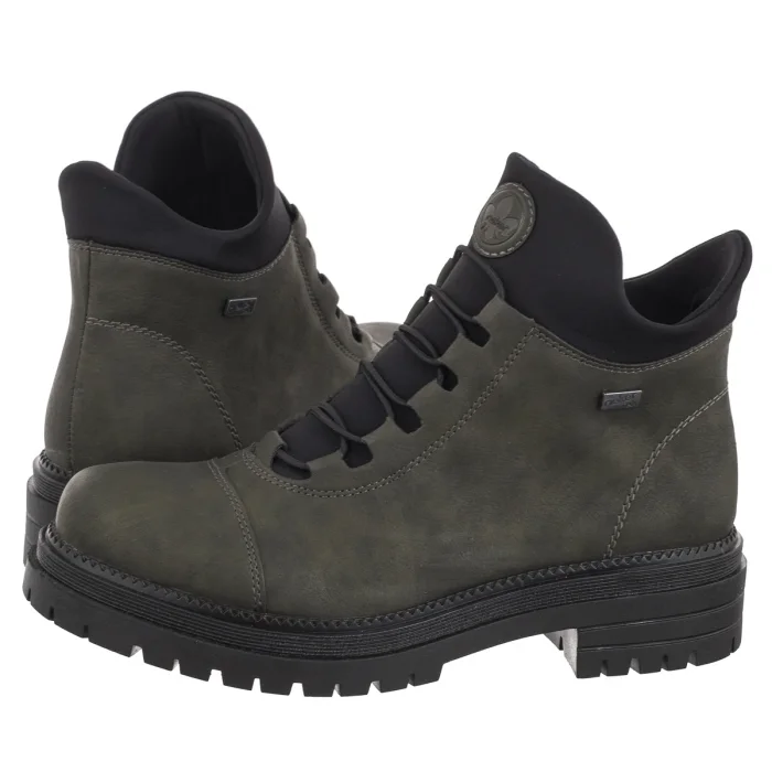 Botki Rieker Zielone Y3163-54 Green – zdjęcie 1