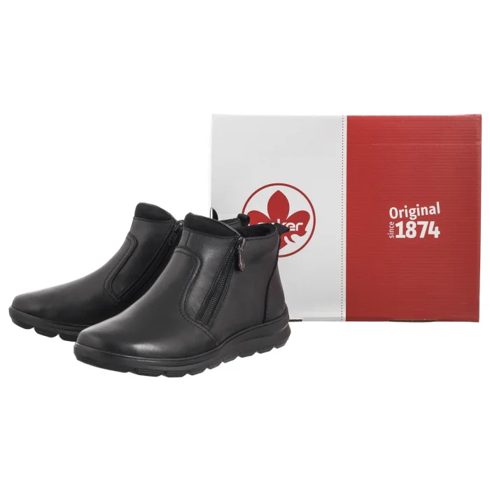Botki Rieker Czarne Z0060-00 Black – zdjęcie 8
