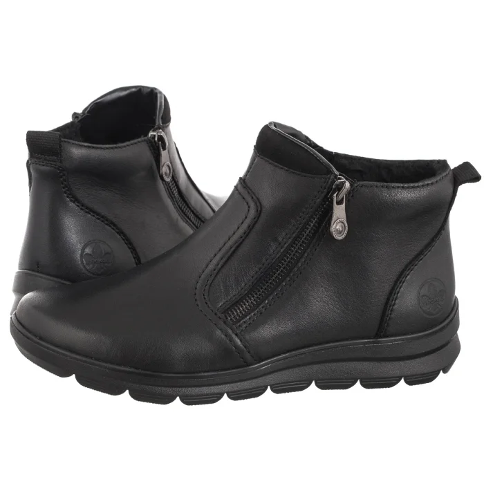 Botki Rieker Czarne Z0060-00 Black – zdjęcie 1