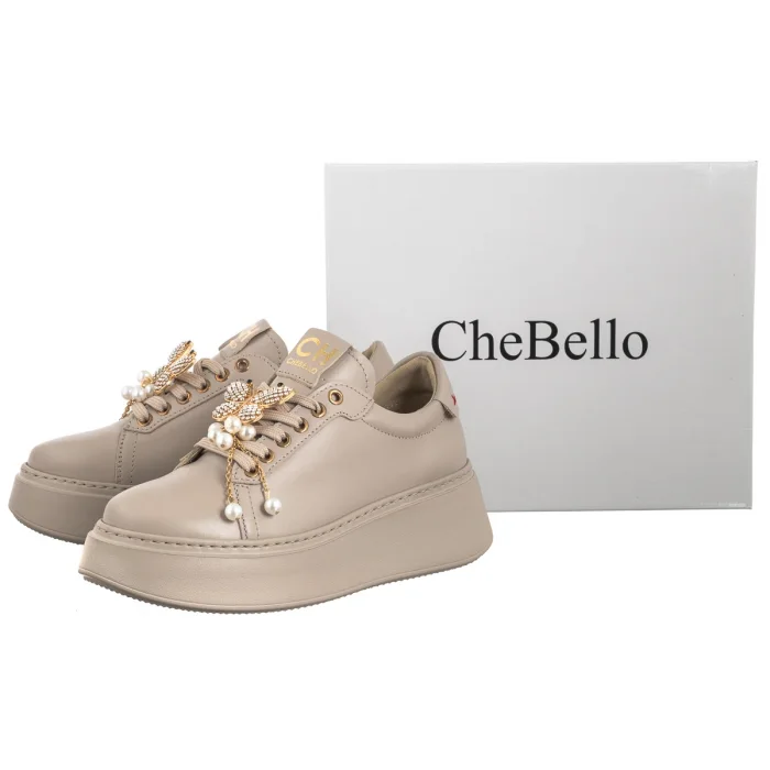 Sneakersy CheBello Beżowe 4585-302-000-PSK-S251 – zdjęcie 8
