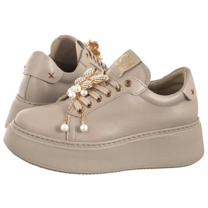 Sneakersy CheBello Beżowe 4585-302-000-PSK-S251 – zdjęcie 1