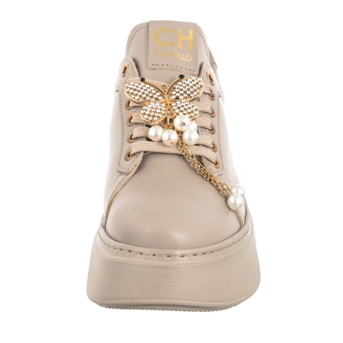 Sneakersy CheBello Beżowe 4585-302-000-PSK-S251 – zdjęcie 4