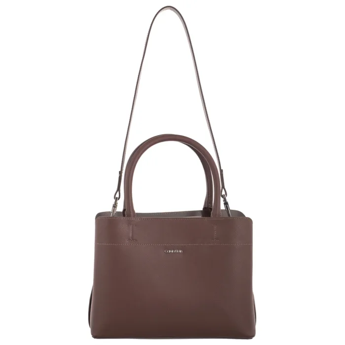 Torebka Calvin Klein CK Business Medium Tote Saffiano Cioccolate Lab/Cinder K60K612572 HJM – zdjęcie 7