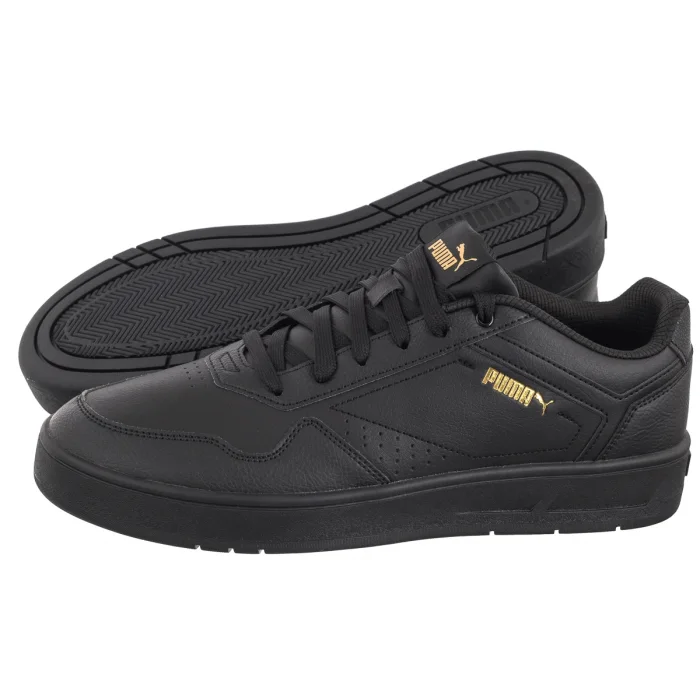 Sneakersy Puma Court Classic Puma Black-Puma Gold 395018-02 – zdjęcie 1