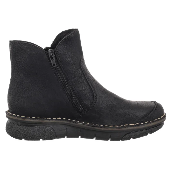 Botki  Rieker Czarne 73357-00 Black – zdjęcie 3