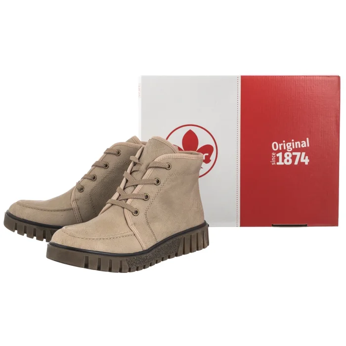 Trzewiki Rieker Beżowe Y3407-60 Beige – zdjęcie 8