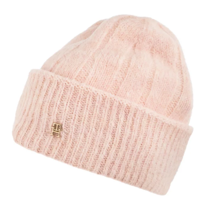 Czapka Tommy Hilfiger TH Timeless Beanie AW0AW16630 TQ6 – zdjęcie 2