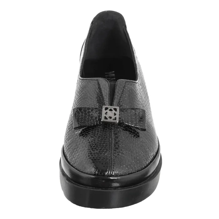 Mokasyny Venezia Czarne B011CRBLOBM043 – zdjęcie 4
