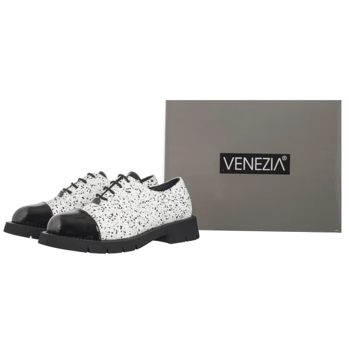 Półbuty Venezia Białe L045LEWHOBL034 – zdjęcie 8