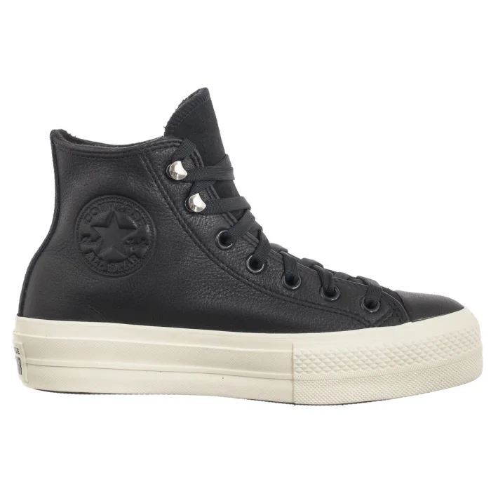 Sneakersy Converse CTAS Lift Hi Black/Black/Egret A08312C – zdjęcie 3