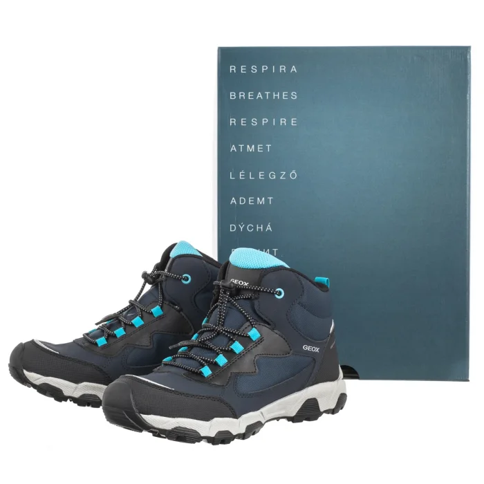 Trzewiki Geox J Magnetar B.B Abx C - Dbk+Nyl Navy/Lt Blue J463ZC 050FU C0693 – zdjęcie 8