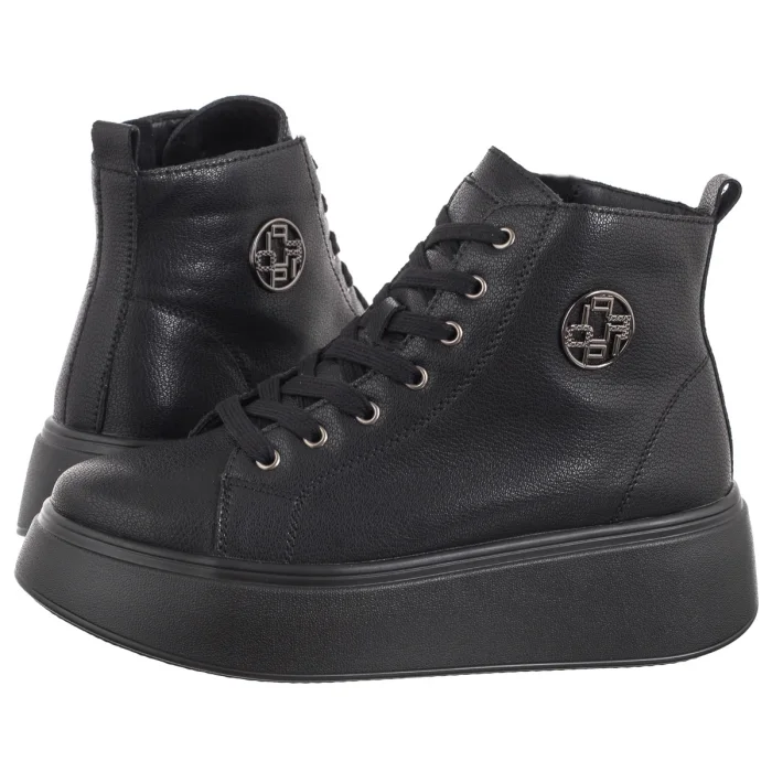 Botki Filippo Czarne DBT6338/25 BK – zdjęcie 1