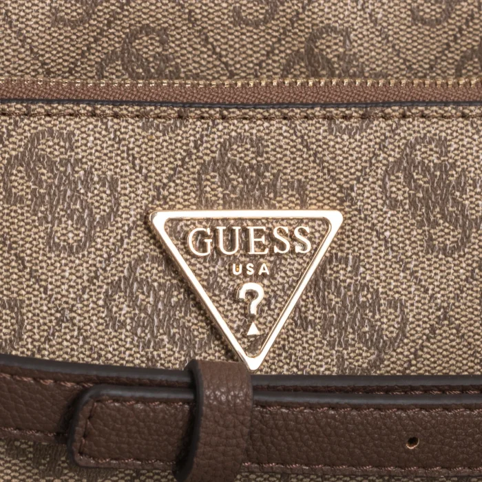 Torebka Listonoszka Guess Noelle Dbl Pouch Crossbody HWZG78 79710 Latte Logo/Brown – zdjęcie 4