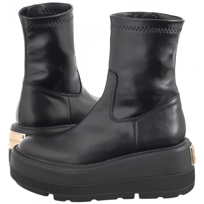 Botki Carinii Czarne B9781__-E50-000-000-G36 – zdjęcie 1